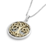 Handcrafted Sterling Silver and 14K Gold Tree of Life Necklace - 4