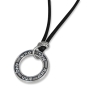 Galis Jewelry Silver Plated Kabbalah Blessings Men's Ring Necklace - 1