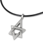 Galis Jewelry Silver Plated Star of David Men's Necklace - 3