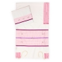 Ronit Gur Pink and Purple Floral Women's Tallit Set - 3