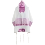 Ronit Gur Pink Floral Women's Tallit Set with Blessing - 2