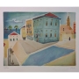 Nahum Gutman - House in Jaffa (Signed & Numbered Limited Edition Lithograph) - 1