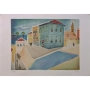 Nahum Gutman - House in Jaffa (Signed & Numbered Limited Edition Lithograph) - 2