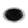 Handcrafted Black Glass and Sterling Silver Kiddush Cup - 3