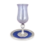 Handcrafted Light Purple Glass Kiddush Cup - 3