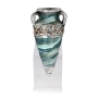 Handcrafted Ornamental Ceramic Jug With Sterling Silver Jerusalem Design - 2