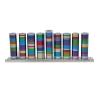 Yair Emanuel Aluminum Cylinder Hanukkah Menorah with Color Option - 4
