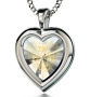Woman of Valor: 24K Gold Micro-Inscribed Cubic Zirconia In Luxurious Heart Setting (Proverbs 31:10-31) - 4
