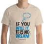 Herzel Dream Quote Unisex T-shirt - 1