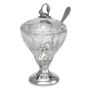Hazorfim 925 Sterling Silver and Crystal Fiori Honey Pot - 1