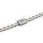Unisex Stainless Steel Chain Bracelet with Hineni and Kedushah - 2