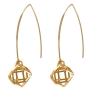 Hagar Satat 24K Gold Plated Polygon Earrings - 1