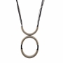 Hagar Satat Silver Plated Leather Pendant Necklace  - 1