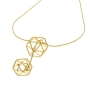 Hagar Satat Gold Polygon Necklace - 1