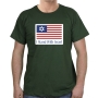 I Stand With Israel T-Shirt - American Flag. Variety of Colors - 5