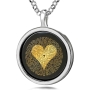 "I Love You" In 120 Languages With Heart Design: Onyx Stone Micro-Inscribed With 24K Gold - 4