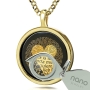 "I Love You" In 120 Languages With Heart Design: Onyx Stone Micro-Inscribed With 24K Gold - 6