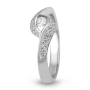 Anbinder 14K White Gold Diamond Encrusted Infinity Knot Ring - 2