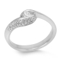 Anbinder 14K White Gold Diamond Encrusted Infinity Knot Ring - 3