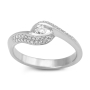 Anbinder 14K White Gold Diamond Encrusted Infinity Knot Ring - 4
