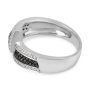 Anbinder 14K White Gold Overlapping Ring with Diamonds - 5