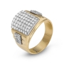 14K Gold Diamond Men's Luxury Ring - 1