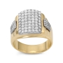 14K Gold Diamond Men's Luxury Ring - 5