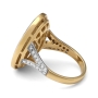 Anbinder 14K Gold and Diamond Studded "Star of David" Women's Ring - 7