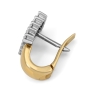 Anbinder 14K Gold Rectangular Earrings Studded with Diamonds - 3