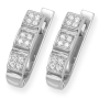 14K Gold Earrings With Designer Diamond Settings - 3
