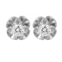 14K Gold 6-Pronged Diamond Stud Earrings (Choice of Color) - 3