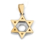 Diamond-Accented 14K Gold Double Star of David Pendant Necklace By Anbinder Jewelry - 6