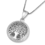14K Gold Tree of Life Pendant Necklace with Sparkling Diamonds - 8