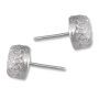 Moriah Jewelry Opal Druzy Quartz Round Sterling Silver Stud Earrings - 2