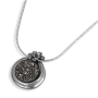 Moriah Jewelry Platinum Druzy Quartz Flower Sterling Silver Necklace - 1