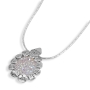 Moriah Jewelry Flower Petals Opal Druzy Quartz and Sterling Silver Necklace - 1