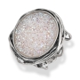 Moriah Jewelry Opal Druzy Quartz Wrapped Sterling Silver Ring  - 2