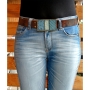 Iris Design Customizable Leather Belt - 4
