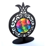 Iris Design Multicolored Pomegranate Sculpture - 2
