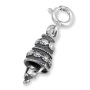 Israel Museum Silver Nabataean Bell Clip-on Charm - 1