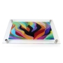 Jordana Klein Letter Shin Design Large Glass Challah Tray - 2
