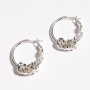 Danon 24K Gold and Silver Plated Five Rings Earrings - Color Option - 2