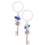 Danon Key Ring with Beads-Key Design - 1