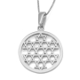 Round Star of David Compound 14K Yellow Gold Pendant Necklace - 2