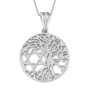 14K Gold Tree of Life  Star of David Pendant Necklace - 4