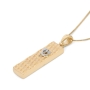 Luxurious 14K Gold Mezuzah Case Pendant Necklace - 3