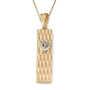 Luxurious 14K Gold Mezuzah Case Pendant Necklace - 4