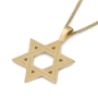 Luxurious 14K Gold Engraved Star of David Pendant Necklace - 5
