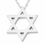 Deluxe 14K Gold Star of David Pendant Necklace - Unisex - 3