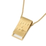 14K Gold Scroll with Priestly Blessing Pendant - 3